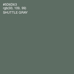#5D6D63 - Shuttle Gray Color Image